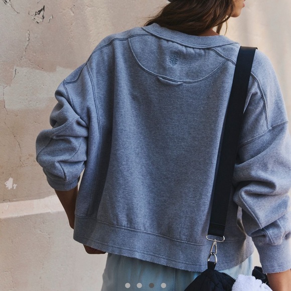 Free People | FP Movement | Intercept Pullover | Heather Gray | XS - Picture 2 of 8